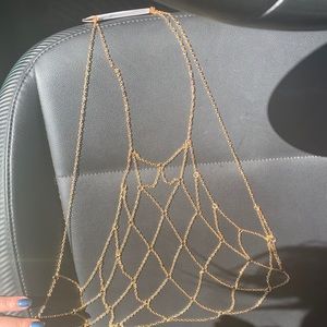 NWT Gold Rave Bodychain Top